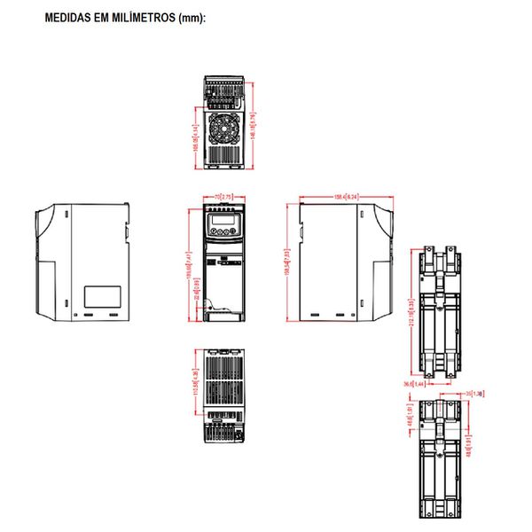 Inversor De Frequencia 3CV Weg CFW300 10A 220V Monofasico