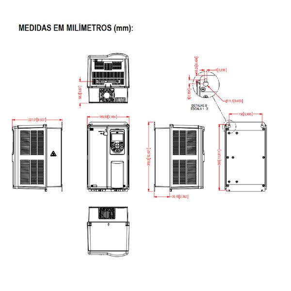 Inversor De Frequência Weg 15cv 380/440v Cfw700