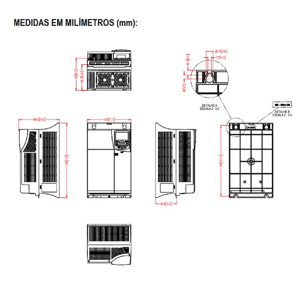 Inversor De Frequência 15cv Weg Cfw500 24a 380v Trifásico