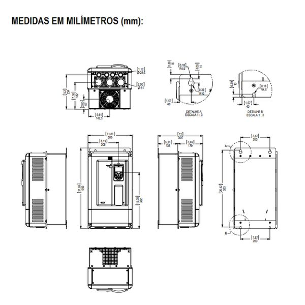 Inversor De Frequencia 50CV Weg CFW700 70A 380/440V Trifásico
