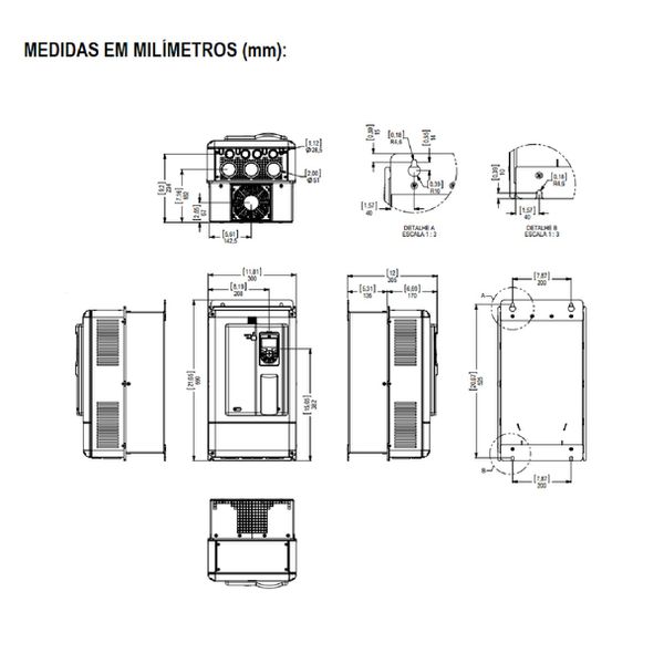 Inversor De Frequencia 30Cv Weg CFW700 86A 220V 