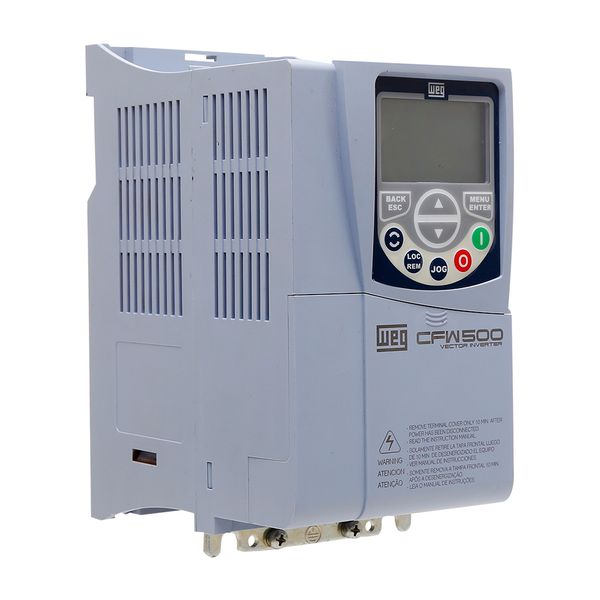Inversor De Frequência Weg 1/2cv 2,6a 220v Mono Cfw500