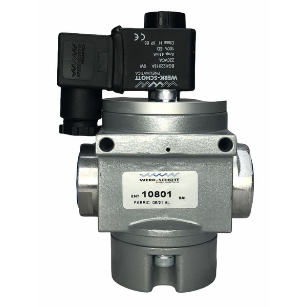 Valvula Pneumatica Sorveteira Solenoide 3/4 3 vias 220v Werk