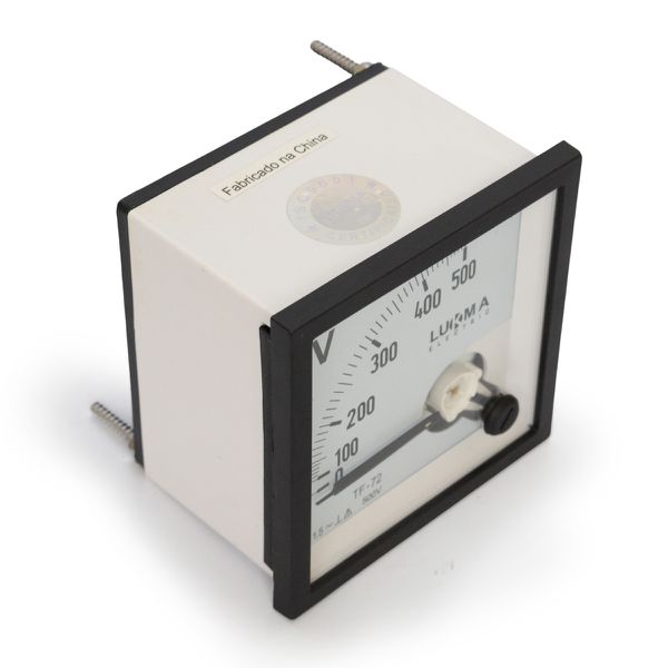 Voltímetro Analógico 0-500 Intercambiável 72x72mm LK-V72500