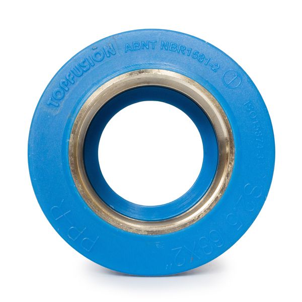 Luva Mista Para Tubo PPR 63mm x 2" TopFusion Ar Comprimido