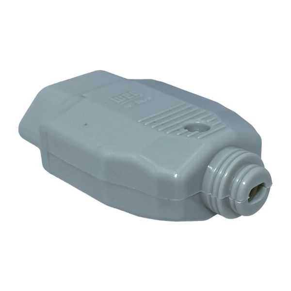 Plugue Femea 2P+T Weg 180° 10A 250V Cinza 13303184
