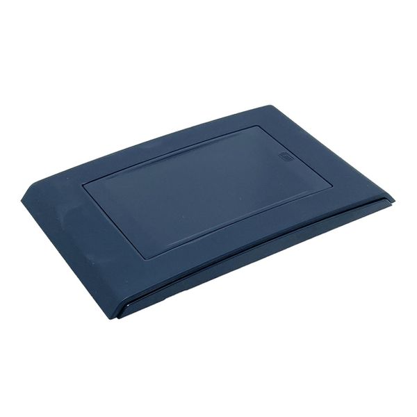  Placa 4x2 Cega Refinatto Weg Style Preta C/ Fundo Preto