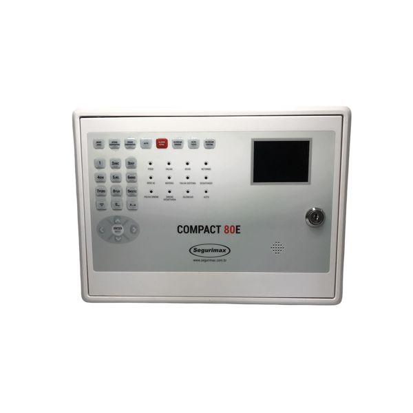 Central De Alarme De Incêndio Endereçavel Segurimax Compact 80 C/ Bateria 