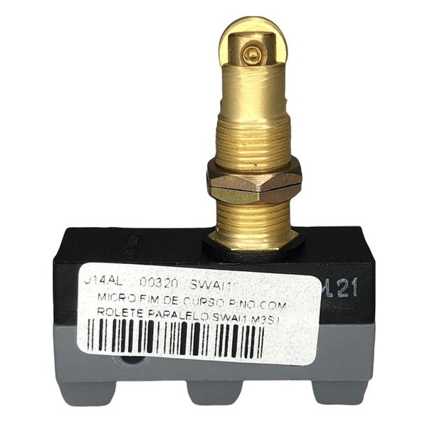 Micro Fim De Curso Pino C/ Rolete Paralelo 15A Switerm SWAI1