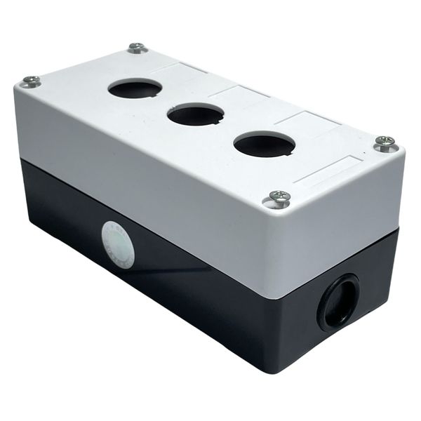 Caixa Plastica Para Botão 22mm 3 Furos Vazia Lukma LK-B03