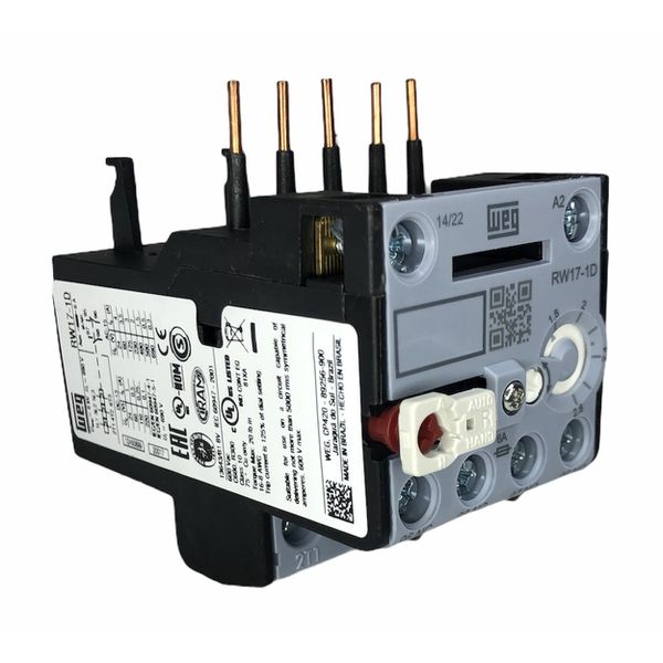 Rele De Sobrecarga Mini 1.8-2.8a Weg Rw17-1d3-d028