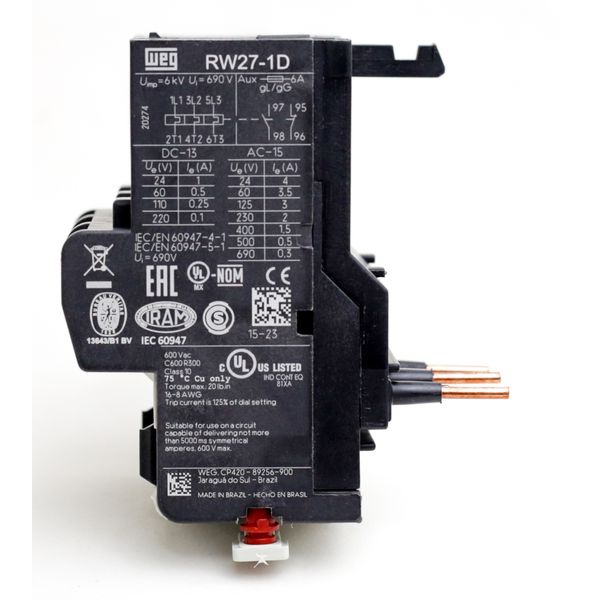 Rele De Sobrecarga 4-6,3a Weg Rw27-1d3-d063