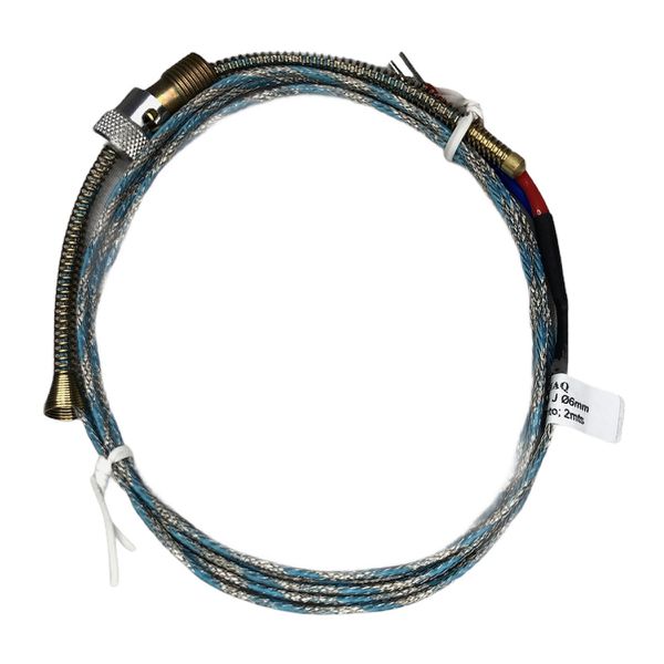 Termopar Flexível Tipo J 6mm x 2MT 370°C Switerm CRBJ62