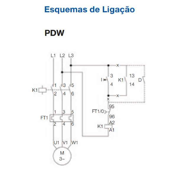 Chave De Partida Para Motor Trifasico 220v 5cv Rele 11 - 17a