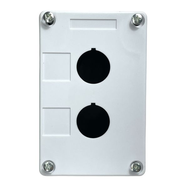 Caixa Plastica Para Botão 22mm 2 Furos Vazia Lukma LK-B02