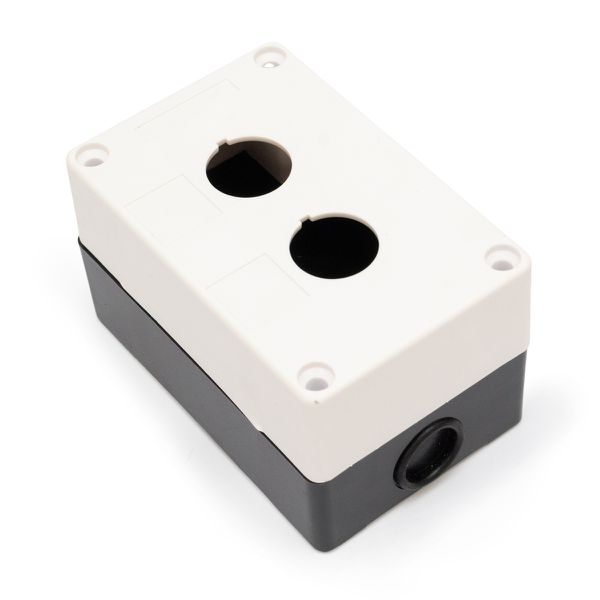 Caixa Plastica Para Botão 22mm 2 Furos Vazia Lukma LK-B02