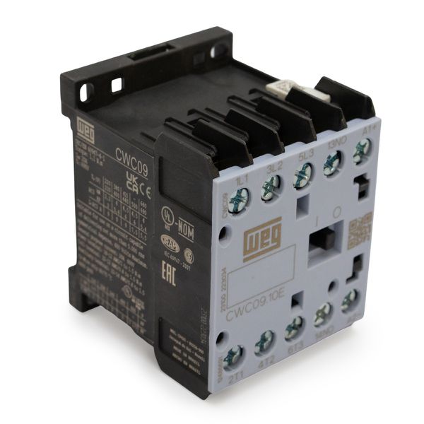 Contator Mini 3p 9a Weg Cwc09-10 24vcc 1na