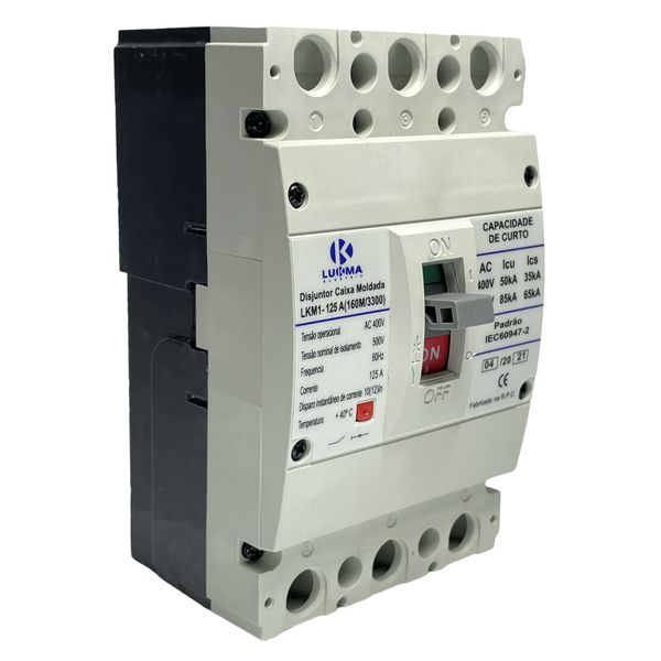 Disjuntor Caixa Moldada 125A 220-85KA/400-50KA Lukma