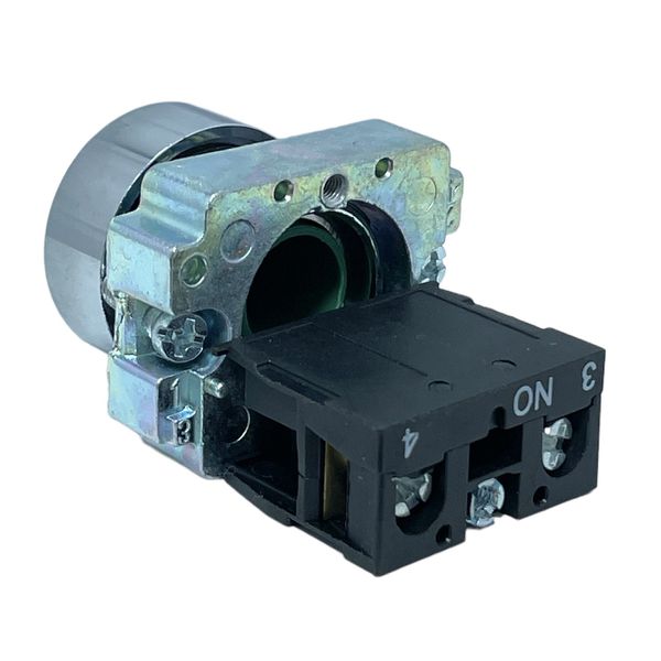 Botão Faceado Metálico Verde 22mm 1na LK2BA31 Lukma