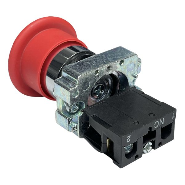 Botão Cogumelo Soco Emergência Metálico 22mm Verm 1nf Lukma