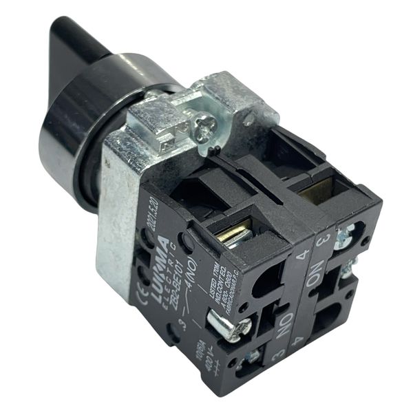 Botão Comutador Metálico 3 Posição Fixa 22mm 2na LK2BD33