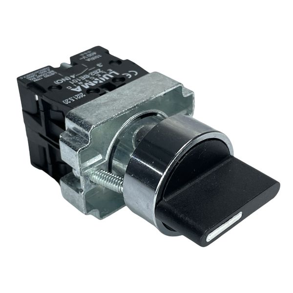 Botão Comutador Metálico 3 Posição Fixa 22mm 2na LK2BD33