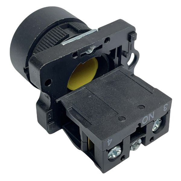 Botão Faceado 22mm 1na Amarelo LK2EA51 Lukma