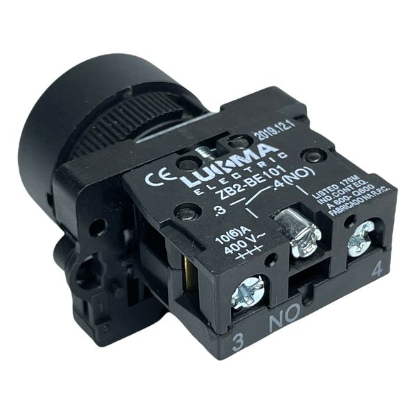 Botão Faceado 22mm 1na Amarelo LK2EA51 Lukma