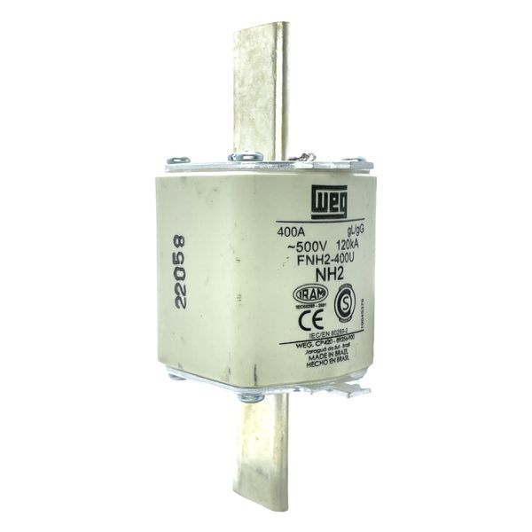 Fusivel Nh Weg 400a Com Retardo Classe Gl/gg Fnh2-400u