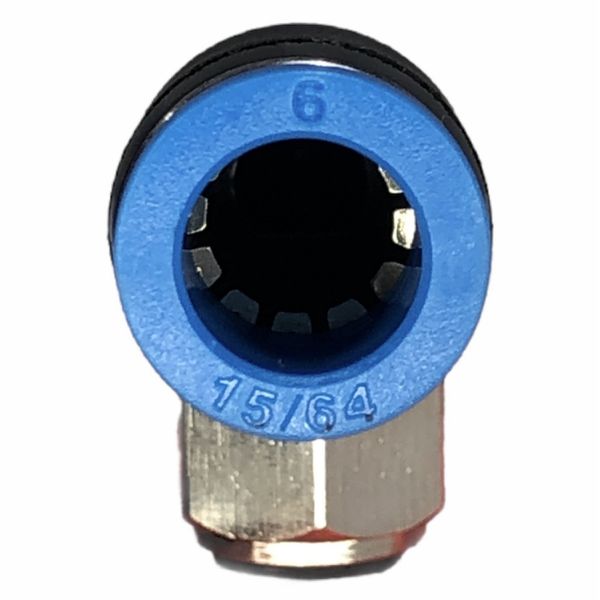 Conexão Pneumatica Cotovelo Compacto Fluir Tubo 06mm x M5