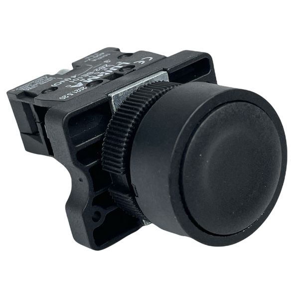 Botão Faceado 22mm 1na Preto LK2EA21 Lukma