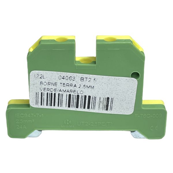 Conector Borne Terra 2.5mm Verde/Amarelo BT2.5 Lukma