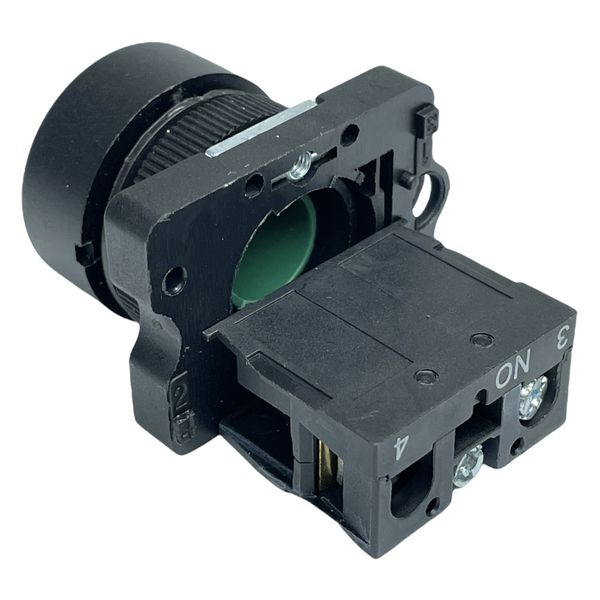 Botão Faceado 22mm 1na Verde LK2EA31 Lukma