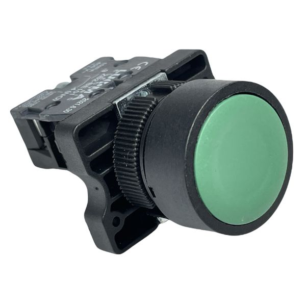 Botão Faceado 22mm 1na Verde LK2EA31 Lukma