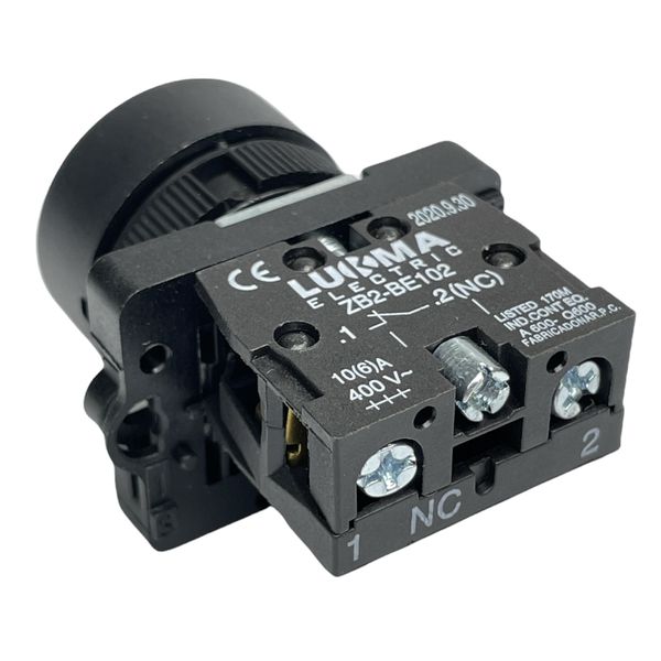 Botão Faceado 22mm 1nf Vermelho LK2EA42 Lukma