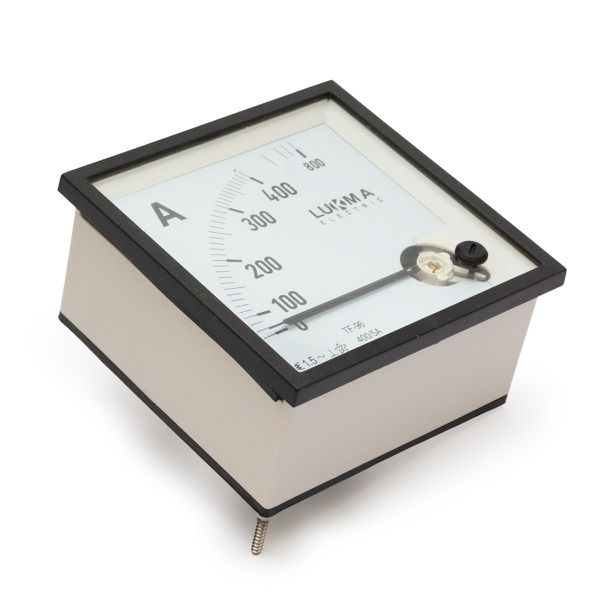 Amperímetro Analógico 0-400A Ferro Móvel 96x96mm Lukma