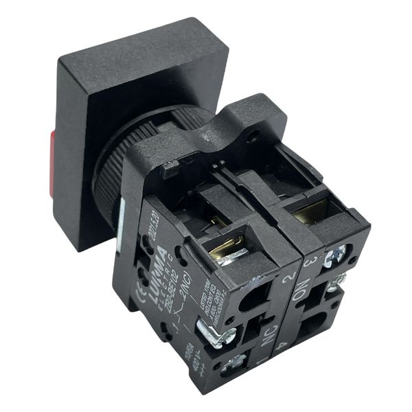 Botão Duplo 22mm 1na + 1nf Verde/Vermelho LK2EL8425 Lukma