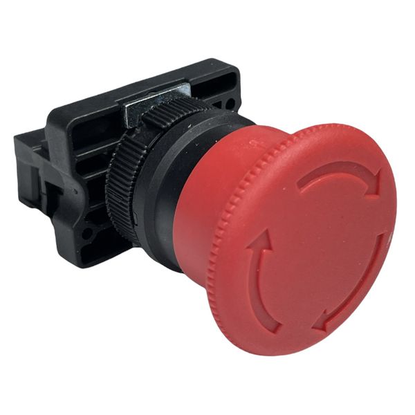 Botão Cogumelo Emergência Gira/Destrava 22mm Verm 1nf Lukma