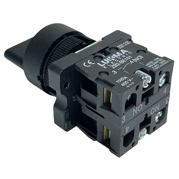 Botão Comutador 3 Posição Fixa 22mm 2na LK2ED33 Lukma 