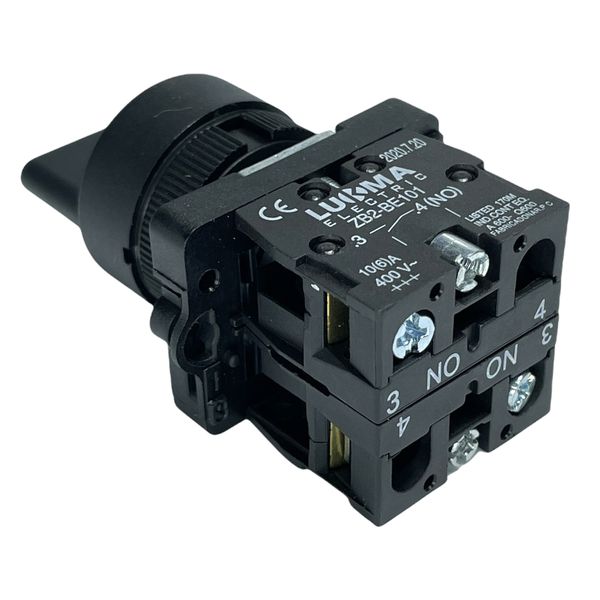 Botão Comutador 3 Posição Mola 22mm 2na LK2ED53 Lukma