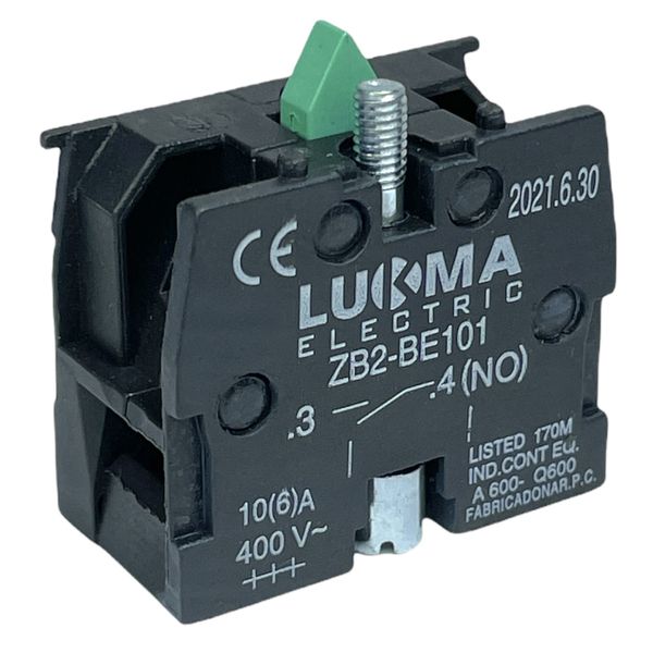 Bloco De Contato Para Botão Normal Aberto Lukma LK2-BE101