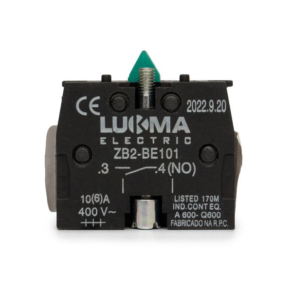 Bloco De Contato Para Botão Normal Aberto Lukma LK2-BE101