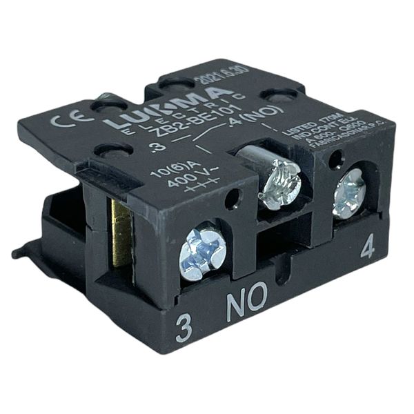 Bloco De Contato Para Botão Normal Aberto Lukma LK2-BE101