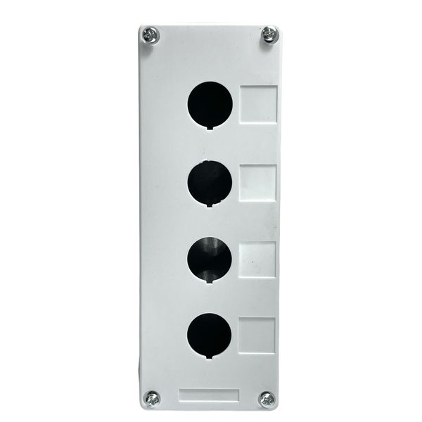 Caixa Plastica Para Botão 22mm 4 Furos Vazia Lukma CPB422