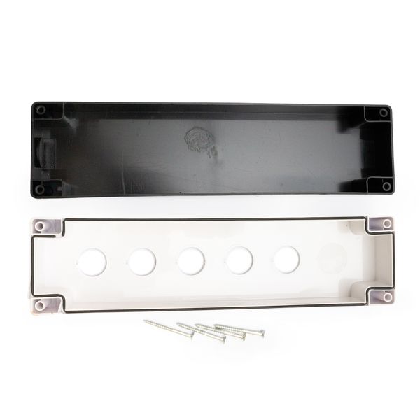 Caixa Plastica Para Botão 22mm 5 Furos Vazia Lukma CPB522