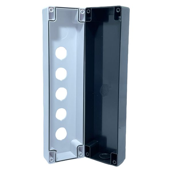 Caixa Plastica Para Botão 22mm 5 Furos Vazia Lukma CPB522