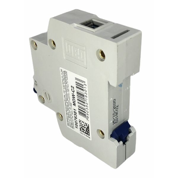 Disjuntor Unipolar Weg Din 2a 3ka Curva C MDW-C2