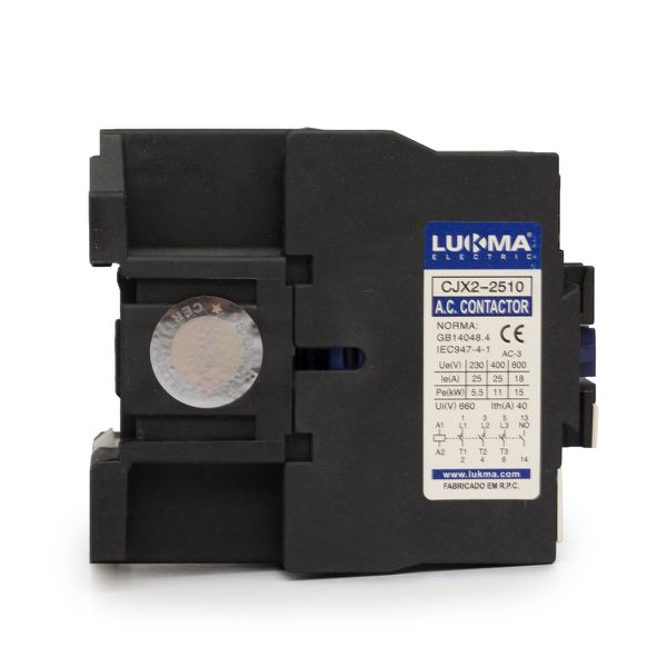 Contator Tripolar Lukma 25A 220Vca 1NA CJX22510 50/60Hz