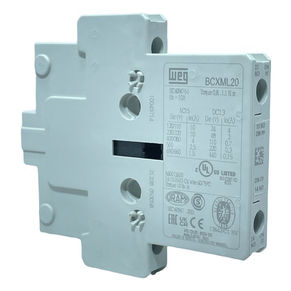 Bloco De Contato Lateral 2NA P/ Contator Weg CWM