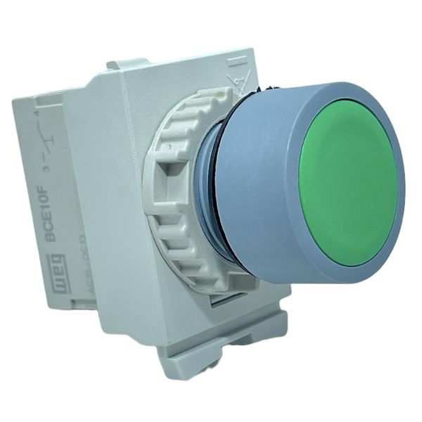 Botão De Pulso Faceado Verde 22mm 1na Weg Cew-bfm2 